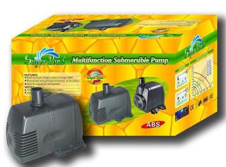 Water feature submersible pumps with fixed flow.