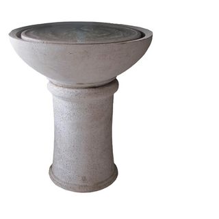 Antique White Poly Hante Water Feature & Stand, Pear Shaped