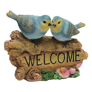 Blue Bird Welcome Sign